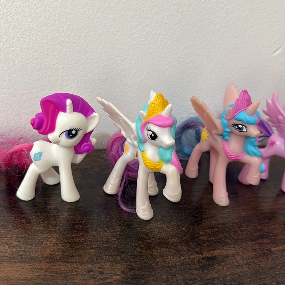 My Little Pony Mcdonalds Happy Meal Toy 3” Figures Mix Lot of 9 Brushable Tails - Picture 11 of 14